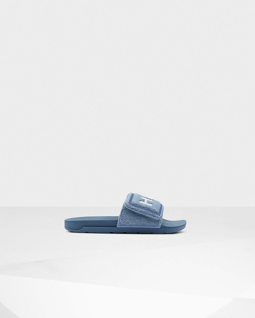 Chanclas Hunter Hombre Azules Original Terry Towelling Logo Adjustable 192657-LKU